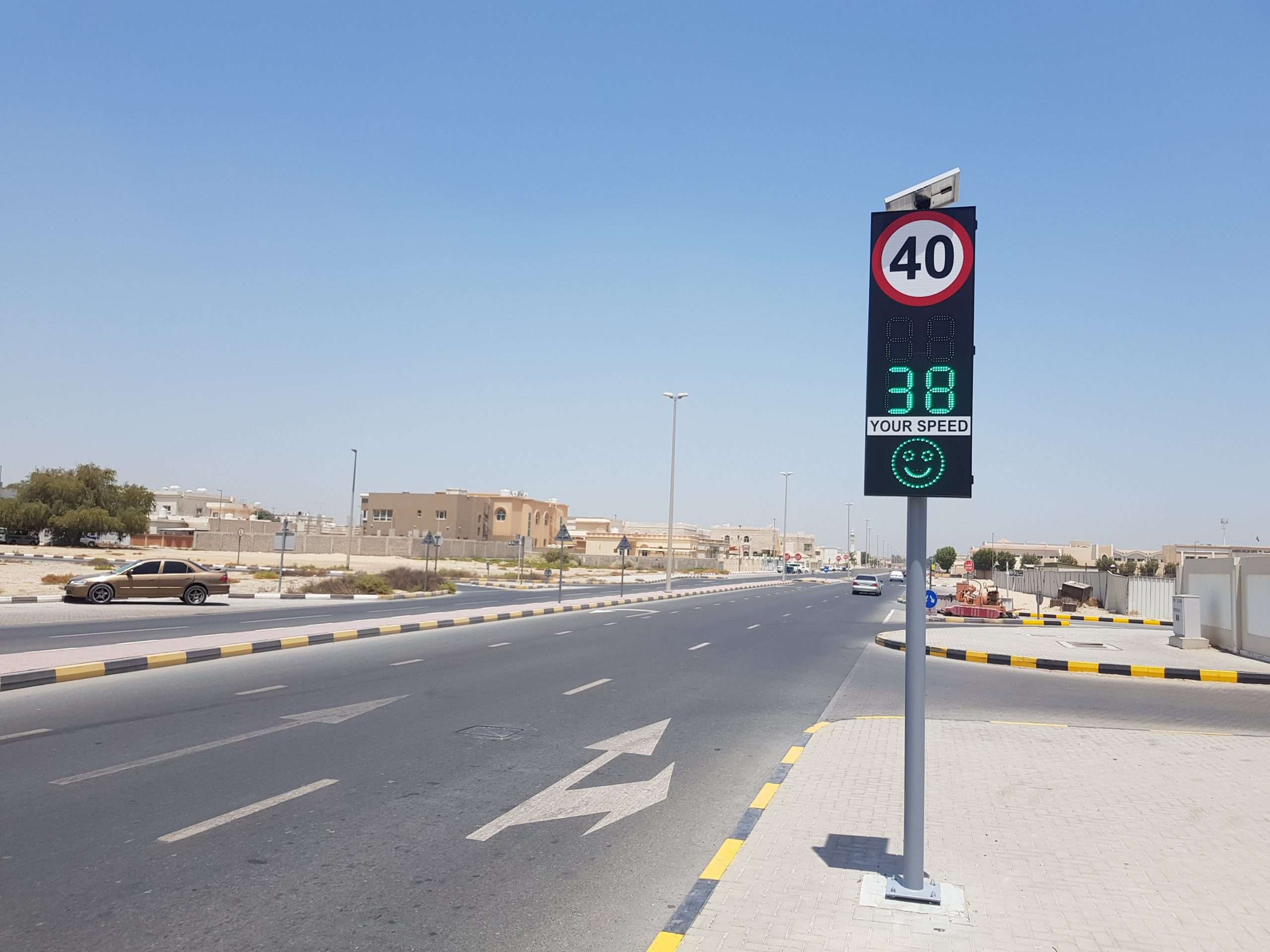 Radar Speed Display Sign with Simple Face & Speed Limit Sign