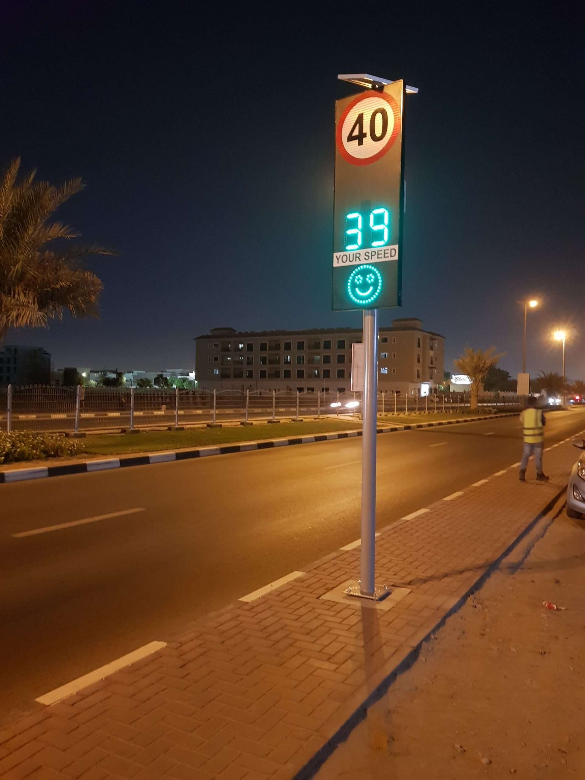 Radar Speed Display Sign with Simple Face & Speed Limit Sign