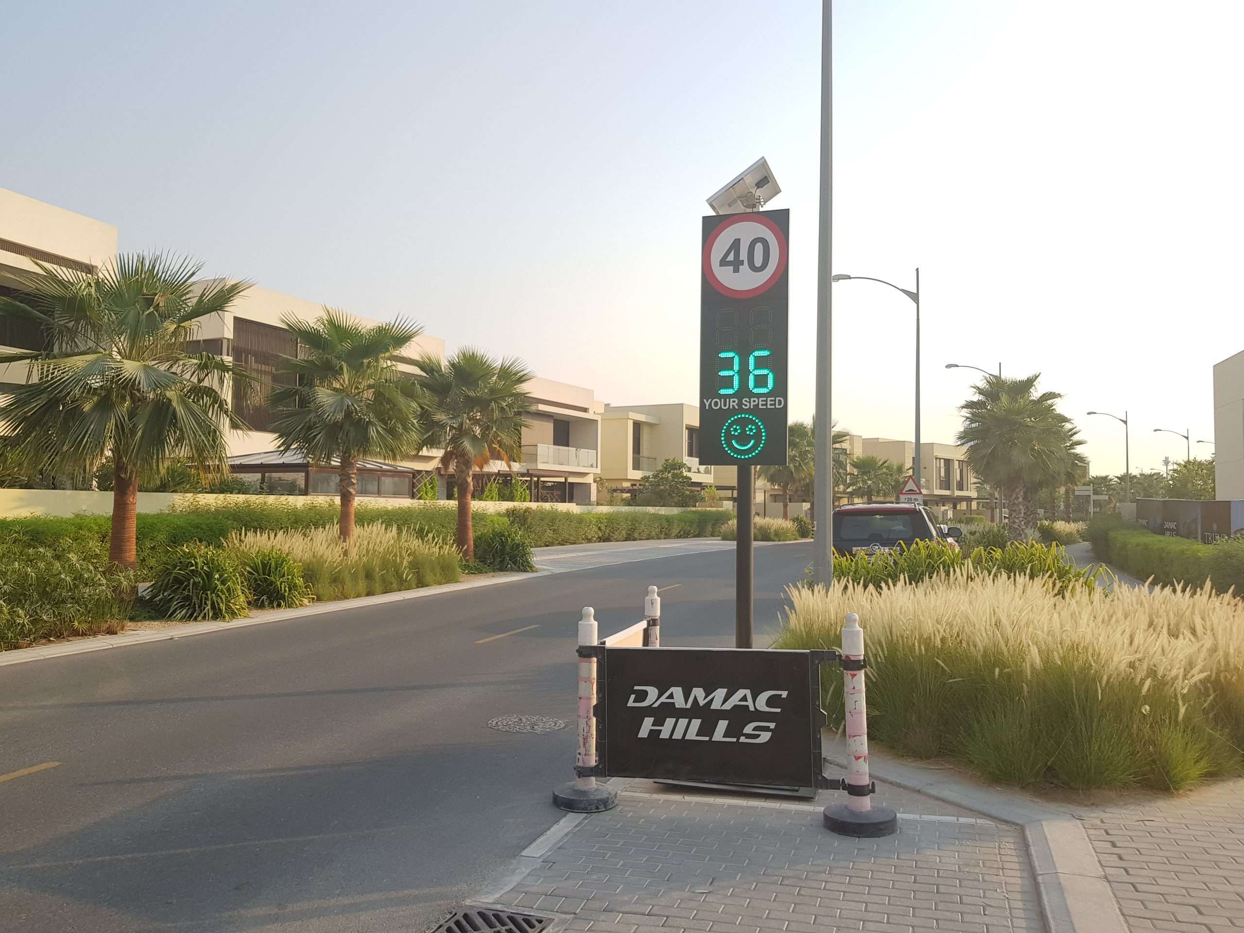Radar Speed Limit Sign with Face & Speed Limit