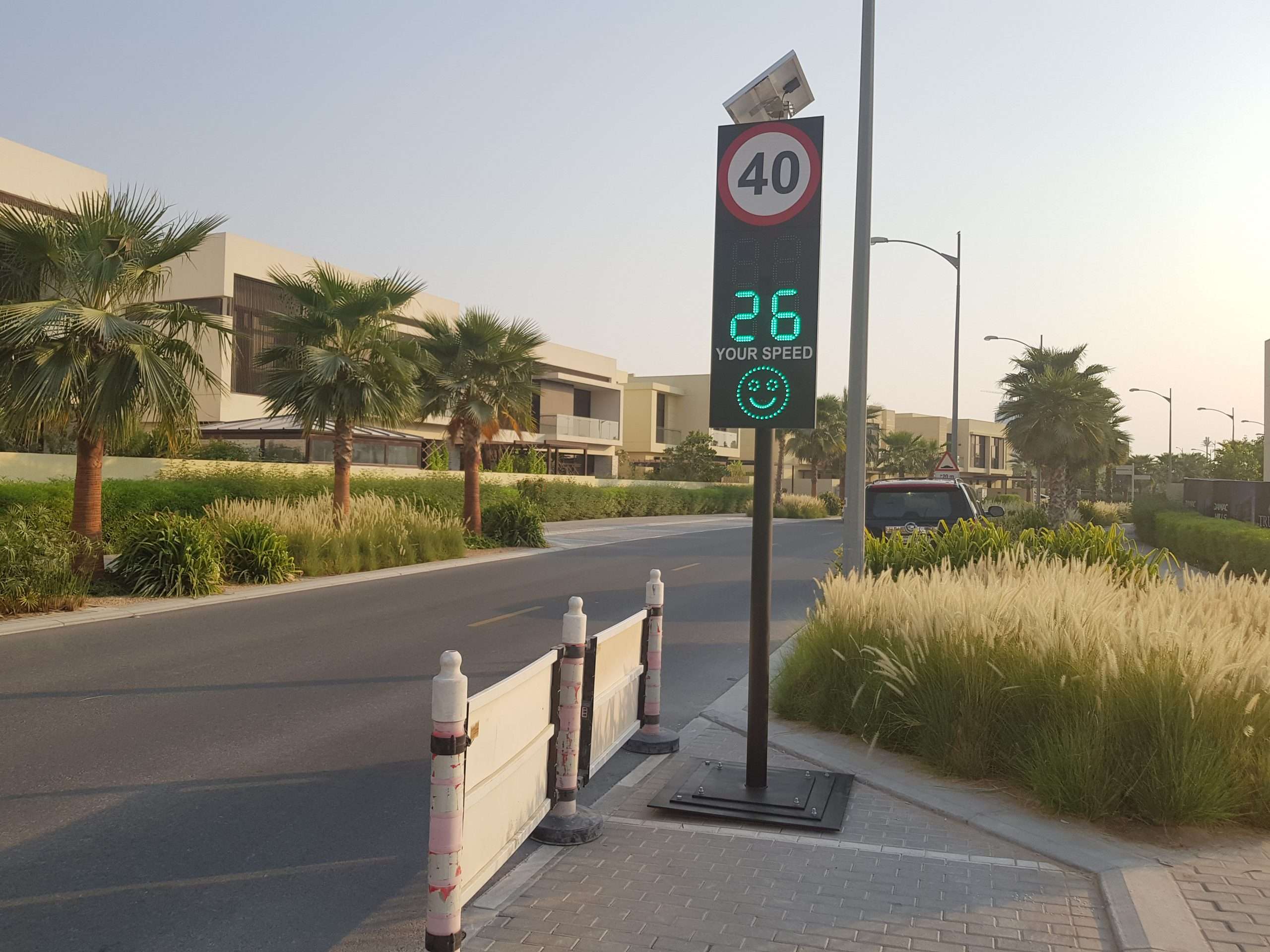 Radar Speed Limit Sign with Face & Speed Limit